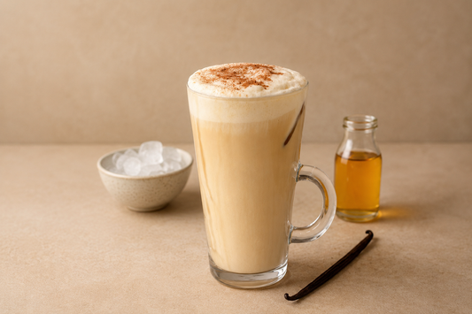 How to Make a Vanilla Iced Latte with Homemade Cold Foam